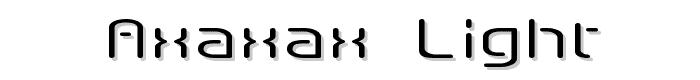 Axaxax light font